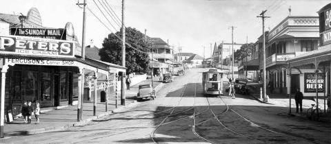 Street scape of early 1900s Spring Hill in Brisbane