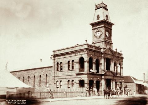 Grand exterior of the post office of Warwick, Queensland
