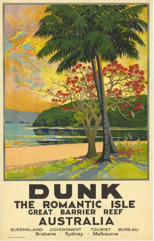 Poster promoting Dunk Island, c1939