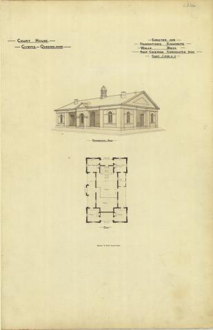 Architectural plan of the Court House, Gympie