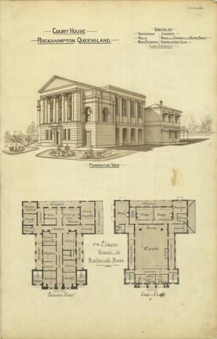 Plans of the Court House, Rockhampton