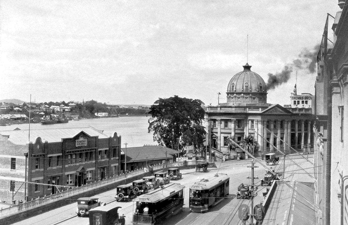 Customs House, Queen Street and Petrie Bight, Brisbane, October 1926