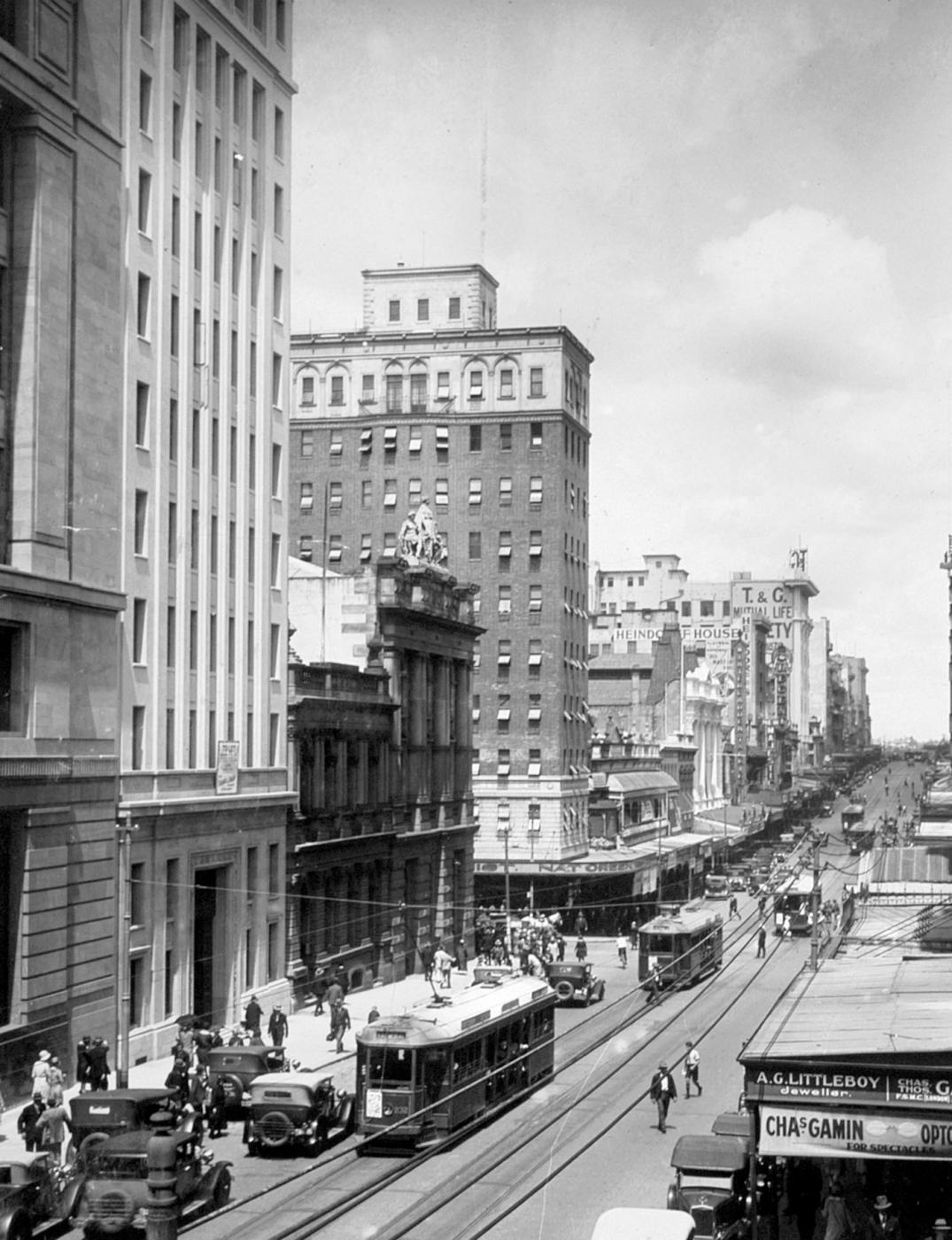 View of Queen Street from early 1930
