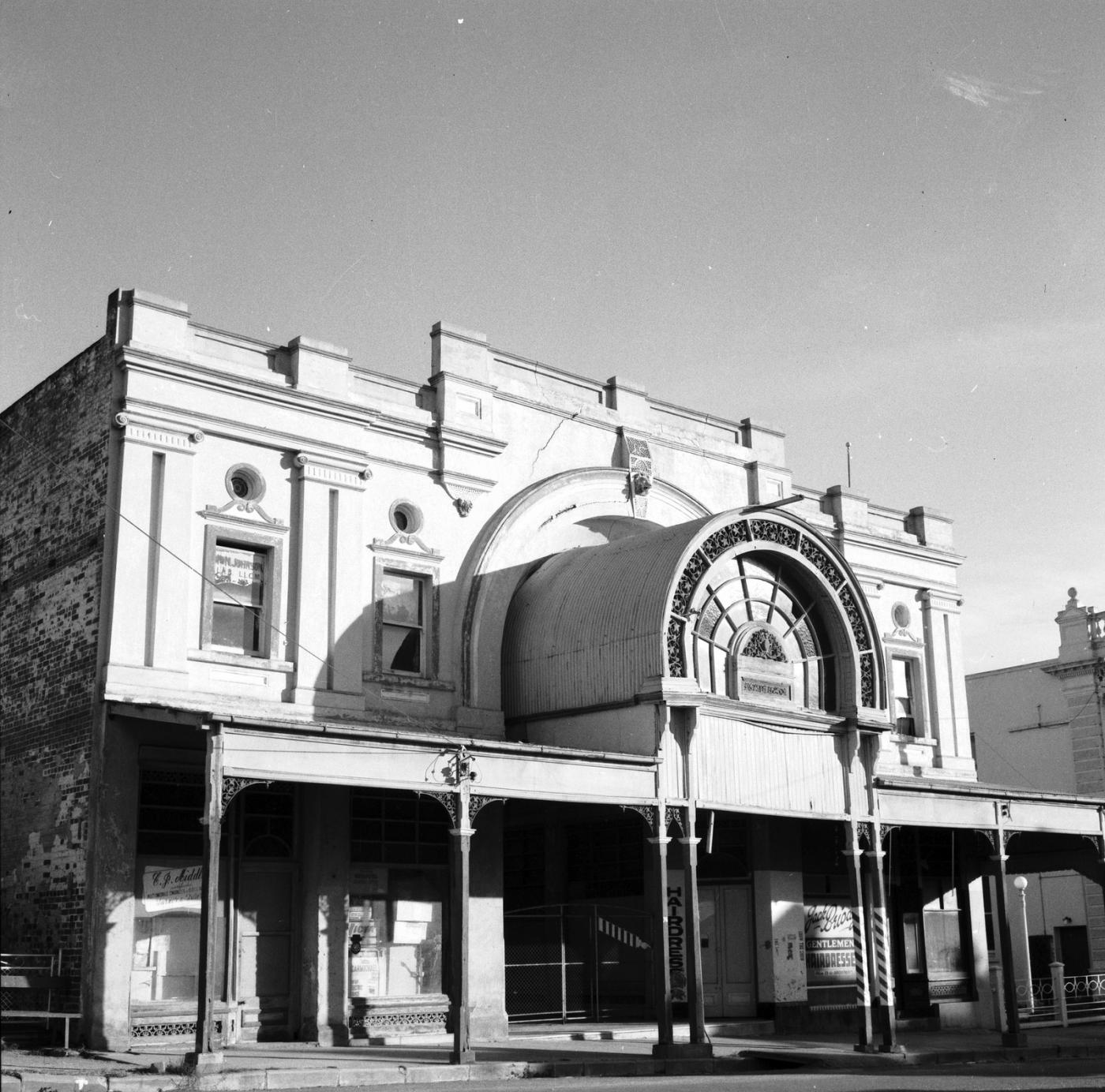 Exterior of a grand arcade in the CBD of Charters Towers