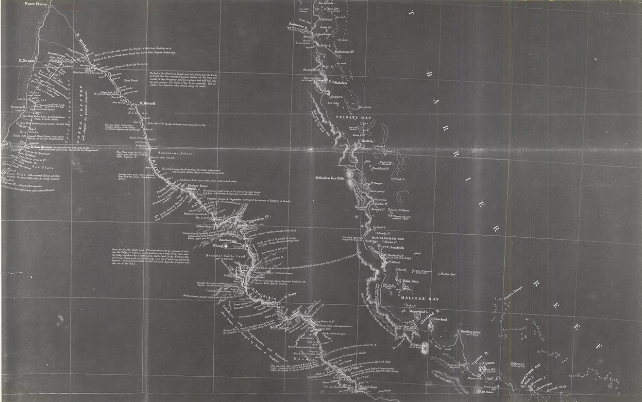 Ludwig Leichhardt Map, Moreton Bay to Port Essington (1844-1845), (Top 150: #8)