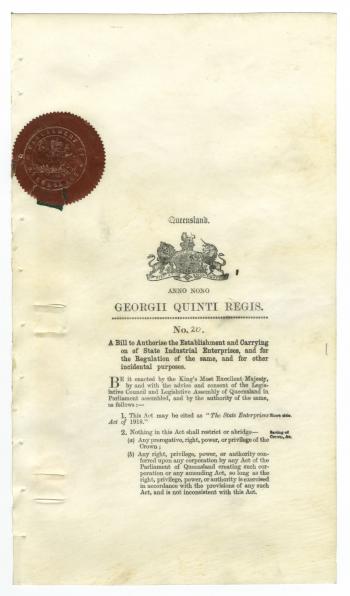 State Enterprises Act of 1918
