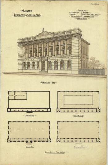 Plans of the Queensland Museum, Brisbane